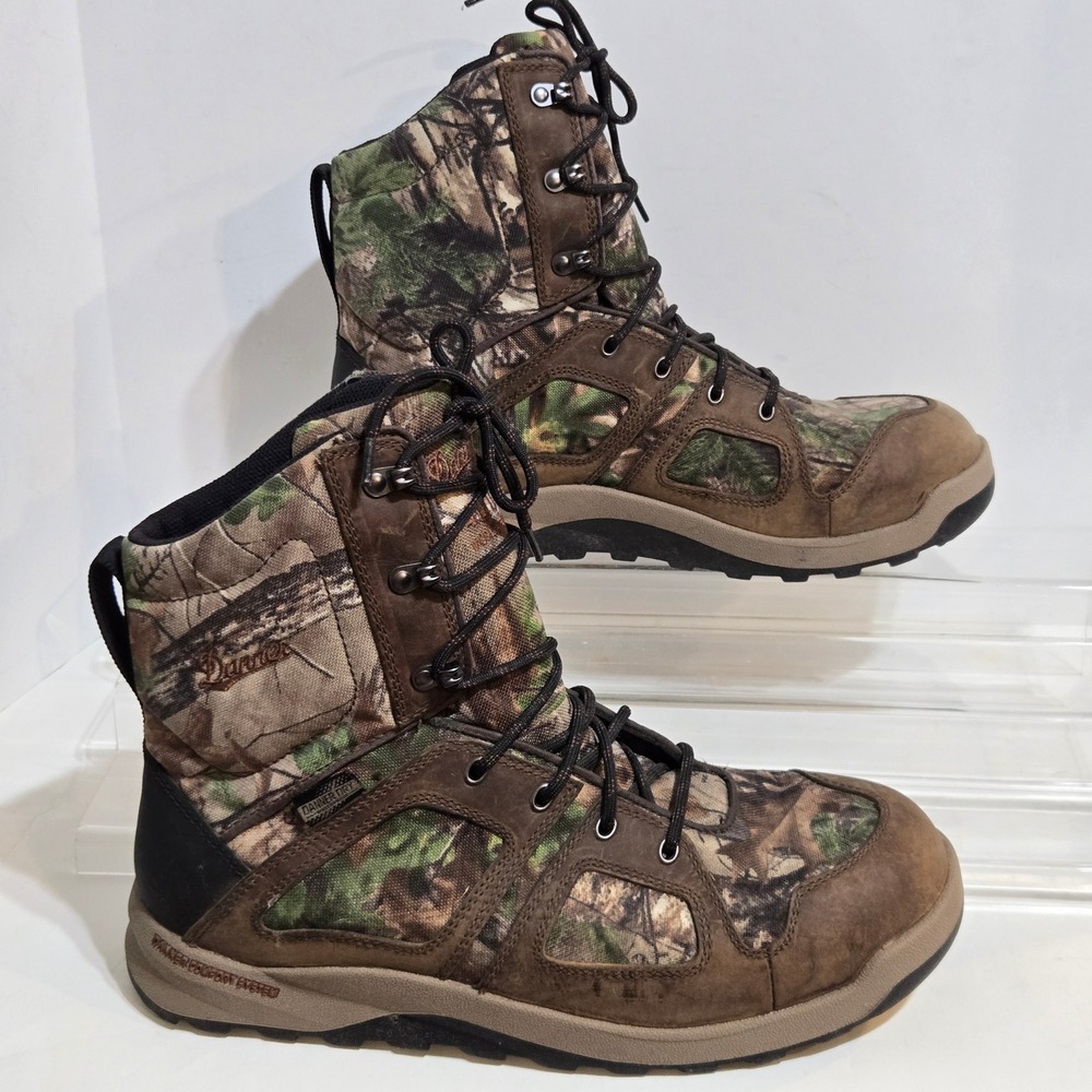 Danner Steadfast Hunting Boots Mens 11 Camo Realtree Xtra 400G Waterproof 48069